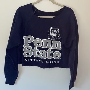 Penn state cropped crewneck